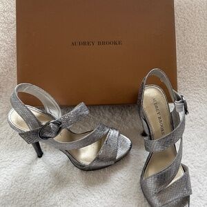 Audrey Brook Snakeskin Heels - Size 6.5